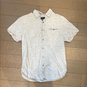 Men's Gray Short Sleeve Shirt